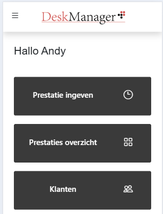 DeskManager op mobiel